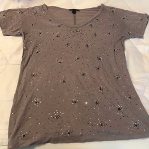 J crew rhinestone t shirt